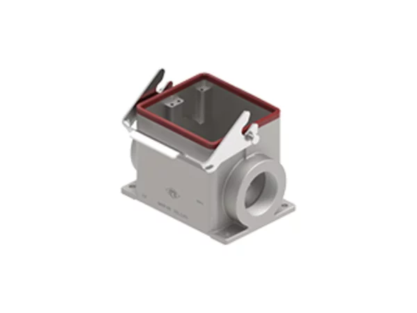 surface mounting housing, size 77.62, 180 °C alu, 1 lever, 1xM40 side