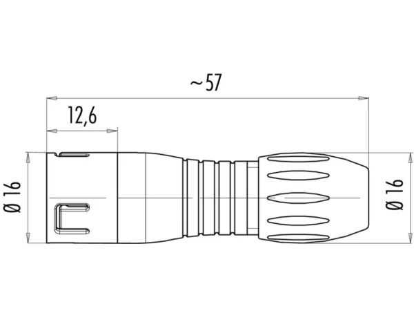 Male cable connector