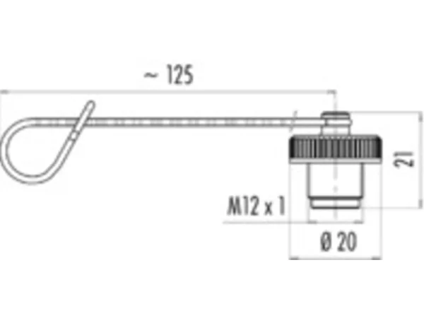 Protection cap for female cable connector