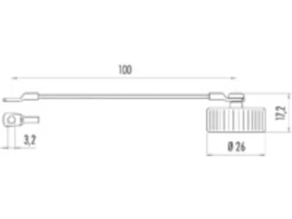 Protection cap for panel mount connectors with outer thread