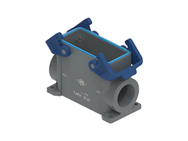 surface mounting housing, high, size 77.27, T-TYPE H plastic, 2 levers, 1xM32 side