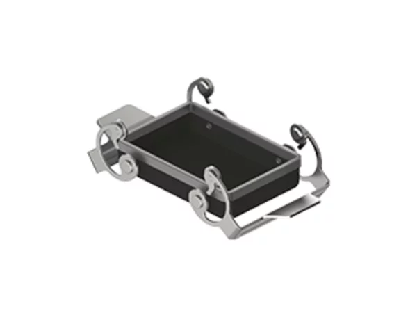 protection cover, size 66.40, W-type alu, 2 levers stainless steel, gasket