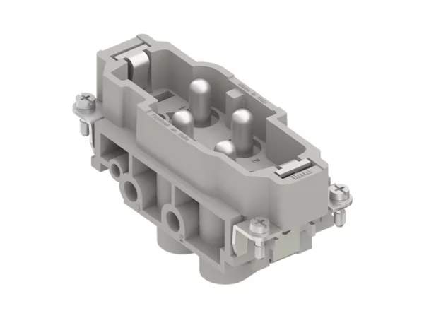 male insert, size 77.27, 4p+PE, screw, 80A, 830V