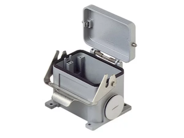 surface mounting housing, size 104.62, C-TYPE alu, 1 lever, 2xM50 side, cover metal
