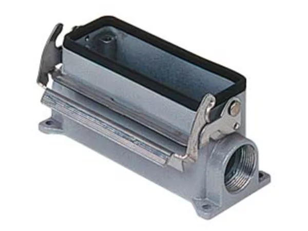 surface mounting housing, size 57.27, V-TYPE alu, 1 lever, 1xPG16 side