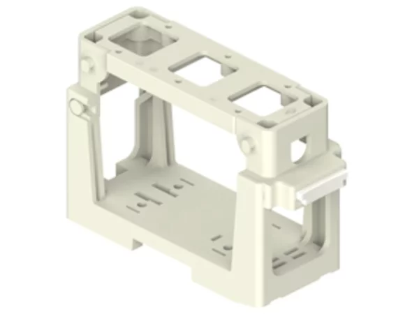 connector carrier,  COB plastic, for 3x21.21 inserts, for mounting on DIN rail