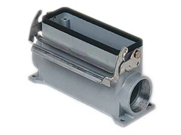 surface mounting housing, size 104.27, V-TYPE alu, 1 lever, 1xM25 side