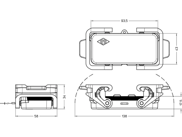 cover, size 77.27, with loop