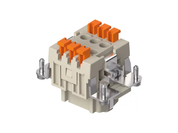 female insert, size 44.27, 6p+PE, silver, SQUICH, 16A, 500V