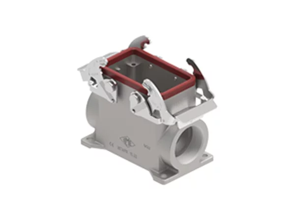 surface mounting housing, size 57.27, 180 °C alu, 2 levers, 1xM32 side