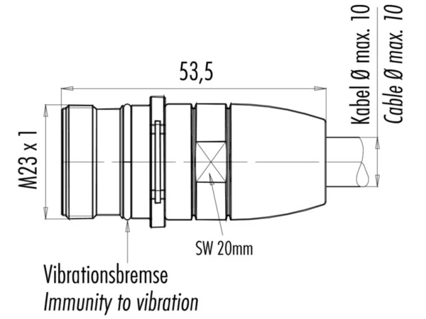 Male coupling connector