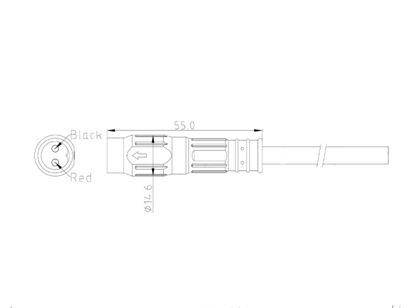 Male cable connector