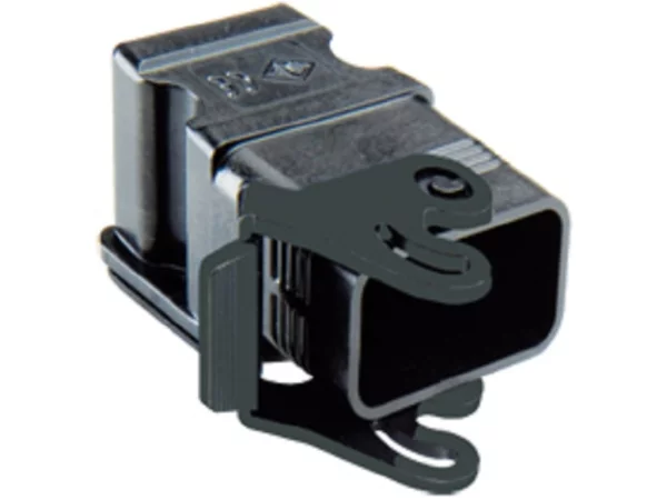 bulkhead mounting housing, angled, size 32.13, EMC plastic, 1 lever