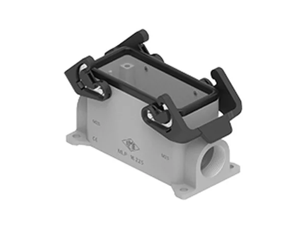 surface mounting housing, size 77.27, IL-BRID stainless steel, 2 levers, 2xM25 side