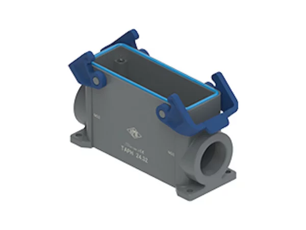 surface mounting housing, high, size 104.27, T-TYPE C plastic, 2 levers, 1xM32 side