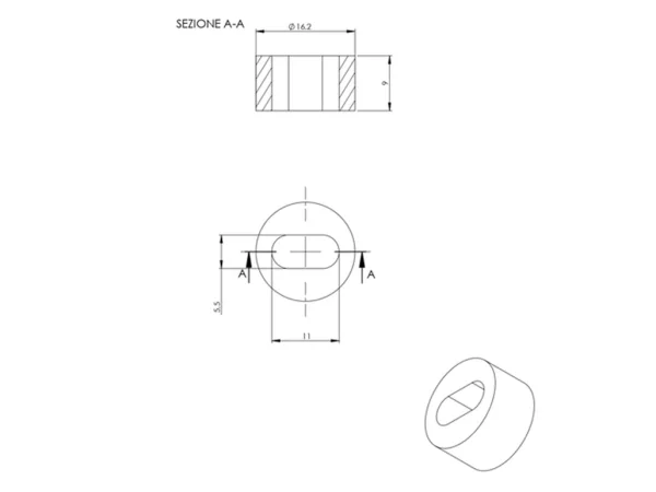Cable reduction 11x5.5 mm