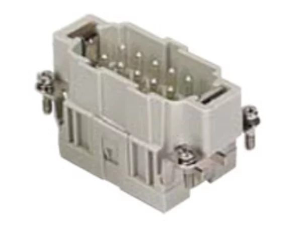 male insert, size 57.27, 10p+PE, silver, spring, 16A, 500V