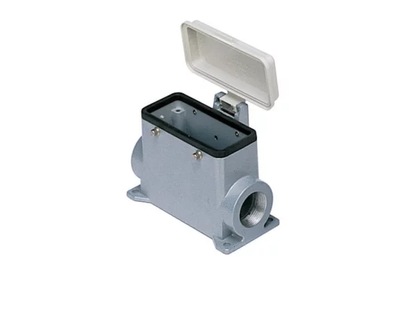 surface mounting housing, high, size 77.27, C-TYPE alu, 4 pegs, 1xPG29 side, cov.