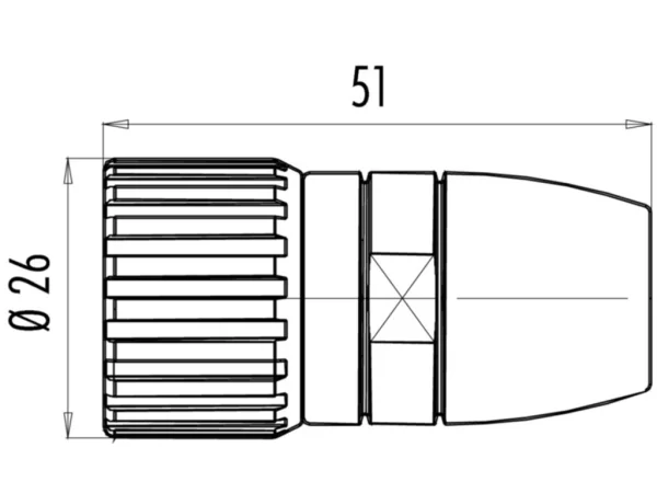 Male cable connector