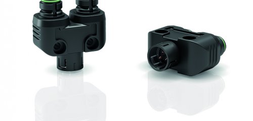 Nieuwe Binder snap-in twin distributor voor meerdere verbindingen